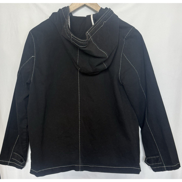 ModCloth Womens Anorak Utility Jacket Size M Hood Chore Trench Outdoor Hiking - Picture 7 of 13